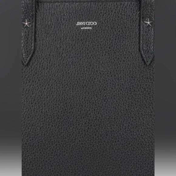 New Jimmy Choo Ladies Pegasi Soft Grainy Leather Star-Embossed Tote Bag - Picture 3 of 4